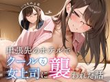 出張先のホテルでクールな女上司に襲われた話