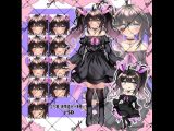立ち絵素材  ツインテの女の子